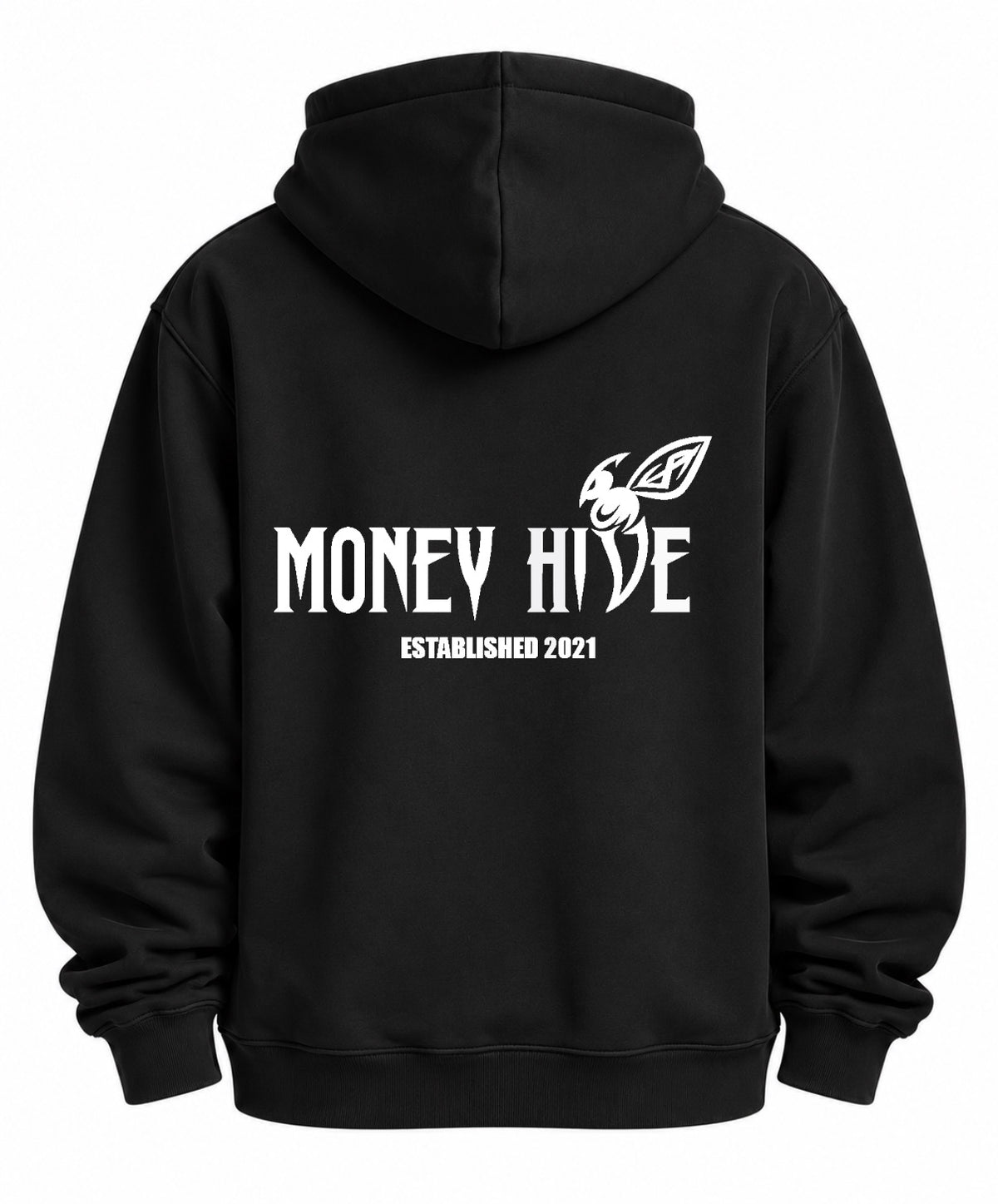 Money Hive Clothing – Signature Black Hoodie