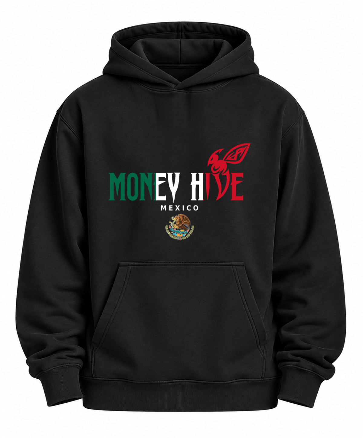 Money Hive Mexico Heritage Hoodie – Black 🇲🇽