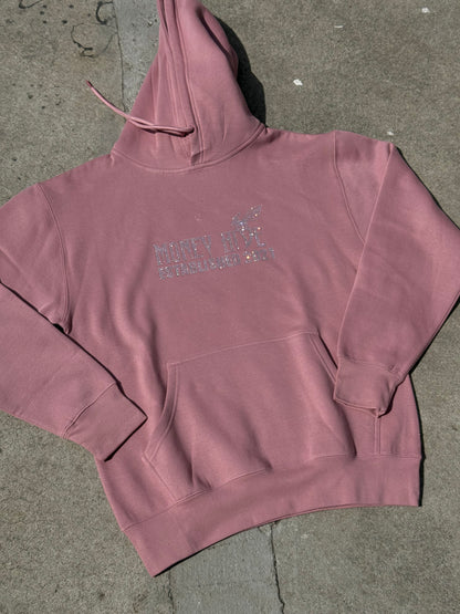 “Mauve” Rhinestone Hoodie